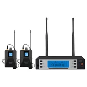 ROOF R-2200 UHF 2 YAKA KABLOSUZ TELSİZ MİKROFON SETİ - 1