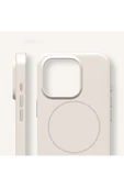 iPhone 15 Pro Max Soft Parlak Kılıf Magsafe Şarj Özellikli Wlons Frego Kapak Krem thumbnail 4