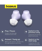 Baseus Bowie WM01 True Wireless Earbuds Bluetooth Kulaklık - 10