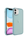 Apple Iphone 11 Buzlu Sert Pc Heptekiletişim May Kılıf-mavi - 1