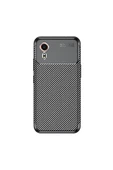 Samsung Galaxy Xcover7 Kılıf Kamera Çıkıntılı Karbon Fiber Dokulu Renk Atmaz Kapak (NEGRO) - 3