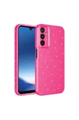 Samsung Galaxy A25 Kılıf Kamera Korumalı Simli Renkli Parlak Silikon Kapak (Koton) - 1