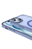 Apple iPhone 13 Kılıf Magsafe Şarj Özellikli Mat Arka Yüzey Kapak (Sio) - 5