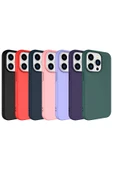 Iphone 15 Pro Max Kılıf Lansman Içi Kadife Soft Yumuşak Dokulu Liquid Silikon Kapak (LSR) thumbnail 3