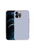 Iphone 12 Pro Kılıf Parlak Altın Işlemeli Kamera Korumalı Pastel Renkli Kapak (VİYANA) thumbnail 2