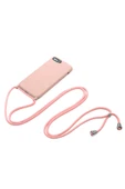 Iphone 8 Plus Kılıf Ipli Boyun Askılı Içi Kadife Lansman Yumuşak Silikon Kapak (ROPİ) thumbnail 5