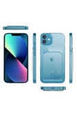 Iphone 11 Şeffaf Kapak Kartlıklı Cüzdanlı Esnek Silikon Kılıf (ENSA) thumbnail 5