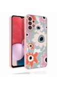 Samsung Galaxy A13 4G Kılıf Kabartmalı Kamera Korumalı Desenli Darbe Emici Renkli Kapak (Nora) - 2