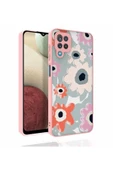 Samsung Galaxy M12 Kılıf Kabartmalı Kamera Korumalı Desenli Darbe Emici Renkli Kapak (Nora) - 2