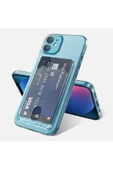 Iphone 11 Şeffaf Kapak Kartlıklı Cüzdanlı Esnek Silikon Kılıf (ENSA) thumbnail 3