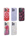 Iphone 11 Pro Max Kılıf Simli Desenli Köşe Kamera Korumalı Darbe Emici Silikon Kapak (POPY) - 3