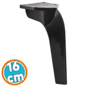 Mobilya Kanepe Sehpa Tv Ünitesi Koltuk Ayağı 16 Cm Siyah Baza Ayakları thumbnail 1