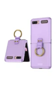 Samsung Galaxy Z Flip Kılıf Mat Dokulu Ultra İnce Yapılı Kapak (Flip Rink) - 2