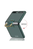Samsung Galaxy Z Flip Kılıf Mat Dokulu Ultra İnce Yapılı Kapak (Flip Rink) - 4