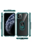 Apple Iphone 11 Pro Kılıf Arkası Şeffaf Kenarları Renkli Yüzüklü Tank Kapak (mola) - 4