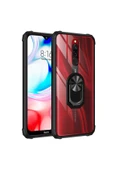 Xiaomi Redmi 8a Kılıf Arkası Şeffaf Kenarları Renkli Yüzüklü Tank Kapak (mola) - 1