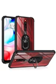Xiaomi Redmi 8a Kılıf Arkası Şeffaf Kenarları Renkli Yüzüklü Tank Kapak (mola) - 2