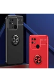 Xiaomi Redmi 10c Kılıf Kamera Çıkıntılı Renkli Yüzüklü Standlı Mıknatıslı Kapak (ravel) - 5