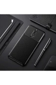 Huawei Mate 10 Lite Kamera Çıkıntılı Karbon Fiber Dokulu Renk Atmaz Koruyucu Kapak (negro) - 1
