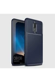 Huawei Mate 10 Lite Kamera Çıkıntılı Karbon Fiber Dokulu Renk Atmaz Koruyucu Kapak (negro) - 3