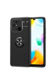 Xiaomi Redmi 10c Kılıf Kamera Çıkıntılı Renkli Yüzüklü Standlı Mıknatıslı Kapak (ravel) - 1