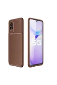 Vivo V21e Kılıf Kamera Çıkıntılı Karbon Fiber Dokulu Renk Atmaz Kapak (negro) thumbnail 2
