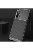 Huawei Nova 5t Kılıf Kamera Çıkıntılı Karbon Fiber Dokulu Renk Atmaz Kapak (negro) thumbnail 3