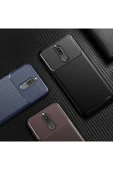 Huawei Mate 10 Lite Kamera Çıkıntılı Karbon Fiber Dokulu Renk Atmaz Koruyucu Kapak (negro) - 5