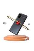 Samsung Galaxy S20 Kılıf Kamera Çıkıntılı Renkli Yüzüklü Standlı Mıknatıslı Kapak (ravel) thumbnail 4