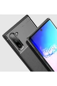 Samsung Galaxy Note 10 Kılıf Kamera Çıkıntılı Karbon Fiber Dokulu Renk Atmaz Kapak (negro) thumbnail 4