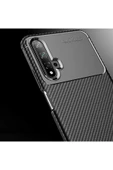 Huawei Nova 5t Kılıf Kamera Çıkıntılı Karbon Fiber Dokulu Renk Atmaz Kapak (negro) thumbnail 5