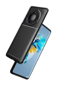 Huawei Mate 40 Pro Kılıf Kamera Çıkıntılı Karbon Fiber Dokulu Renk Atmaz Kapak (negro) - 3