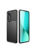 Xiaomi Mi 12 Lite Kılıf Kamera Çıkıntılı Karbon Fiber Dokulu Renk Atmaz Kapak (negro) - 2