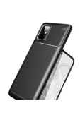 Samsung Galaxy M51 Kılıf Kamera Çıkıntılı Karbon Fiber Dokulu Renk Atmaz Kapak (negro) - 3
