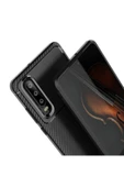 Huawei P30 Kılıf Kamera Çıkıntılı Karbon Fiber Dokulu Renk Atmaz Kapak (negro) thumbnail 4
