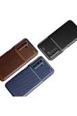 Huawei P40 Lite 5g Kılıf Kamera Çıkıntılı Karbon Fiber Dokulu Renk Atmaz Kapak (negro) - 5