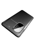 Huawei P50 Pro Kılıf Kamera Çıkıntılı Karbon Fiber Dokulu Renk Atmaz Kapak (negro) thumbnail 3