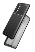 Huawei P40 Lite 5g Kılıf Kamera Çıkıntılı Karbon Fiber Dokulu Renk Atmaz Kapak (negro) - 3