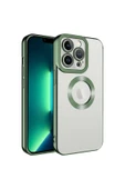 Iphone 11 Pro Kılıf Kamera Lens Korumalı Logo Gösteren Parlak Kenarlı Kapak (OMEGA) - 1