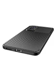 Xiaomi Mi 12 Lite Kılıf Kamera Çıkıntılı Karbon Fiber Dokulu Renk Atmaz Kapak (negro) - 3