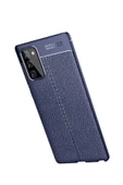 Samsung Galaxy Note 20 Kılıf Deri Görünümlü Renk Atmayan Dayanaklı Silikon Kapak (niss) thumbnail 4