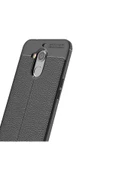 General Mobile 8 Kılıf Deri Görünümlü Renk Atmayan Dayanaklı Silikon Kapak (niss) - 5