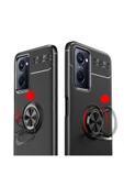 Oppo A36 Kılıf Kamera Çıkıntılı Renkli Yüzüklü Standlı Mıknatıslı Kapak (ravel) thumbnail 5