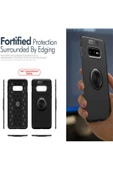 Samsung Galaxy S10e Kılıf Kamera Çıkıntılı Renkli Yüzüklü Standlı Mıknatıslı Kapak (ravel) - 5