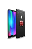 Huawei Y6s 2019 Kılıf Kamera Çıkıntılı Renkli Yüzüklü Standlı Mıknatıslı Kapak (ravel) - 4