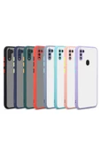 Samsung Galaxy A11 Kılıf Mat Parmak Izi Yapmaz Kamera Korumalı Renkli Tuşlu Sert Silikon Kapak (hux) thumbnail 4