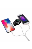 Akıllı Saat 3 in 1 Lightning-Type-C-Wireless USB Şarj Kablosu - 4
