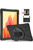 Samsung Galaxy Tab A7 10.4 T500 2020 Kılıf Askılı Standlı Tank Koruyucu Dönebilen Kapak (DEFENDER) - 4