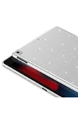 İpad 10.2 (8 NESİL) Uyumlu Simli Parlak Görünümlü Tablet Koton Kılıf-gümüş - 5