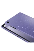 Samsung Galaxy Tab S7 T870 Simli Parlak Görünümlü Heptekiletişim Tablet Koton Kılıf-derin Mor - 4